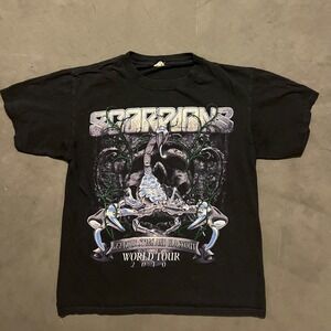 Scorpions T-Shirt Get Your Sting &Blackout‎ Tour Shirt M Vintage 2010 Rock Band